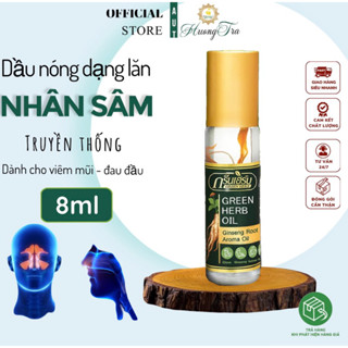 [Dành Cho Đau Đầu] 1 Chai Dầu Lăn Nhân Sâm Truyền Thống Green Herb Oil 8ml