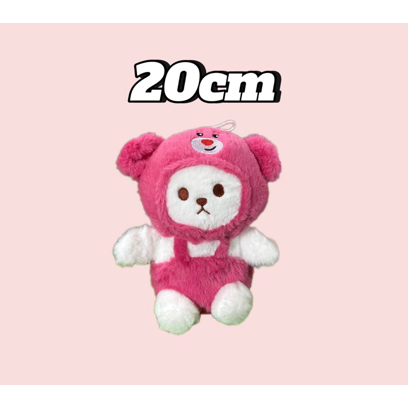 25cm Thú Bông GẤU DÂU LOTSO Cao Cấp Đáng Yêu-Lông Siêu Mịn-Siêu Xinh
