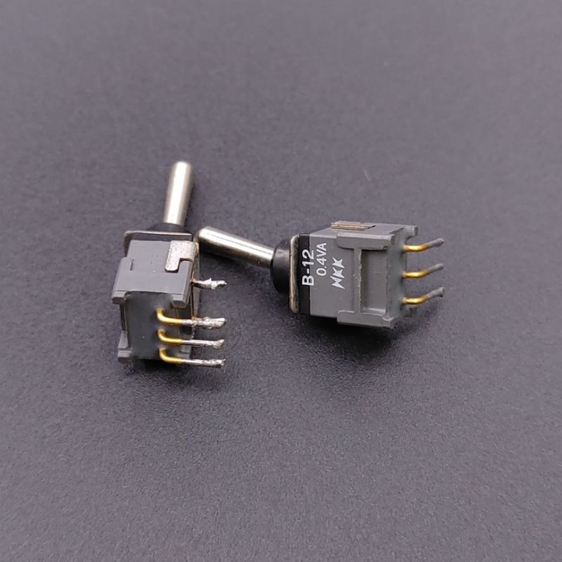 NKK B-12 switch, công tắt ON/OFF 3 chân mạ vàng