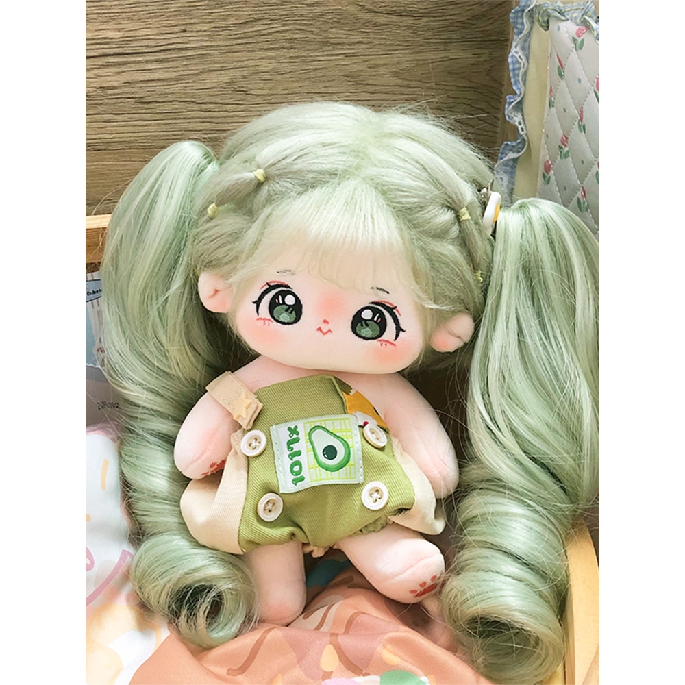 Búp bê không thuộc tính tóc tơ Ếch Con, Trà Đào và Đậu Phù 20cm