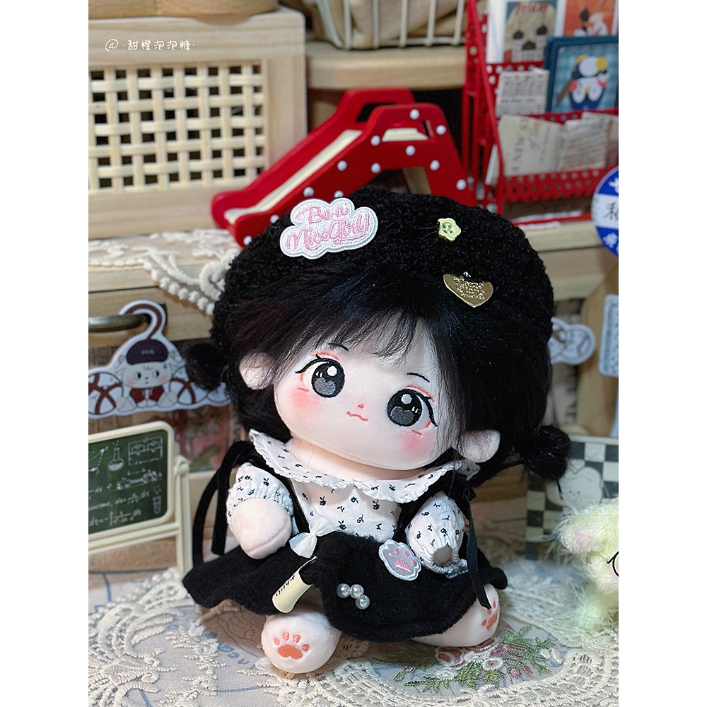 Búp bê không thuộc tính tóc tơ Ếch Con, Trà Đào và Đậu Phù 20cm