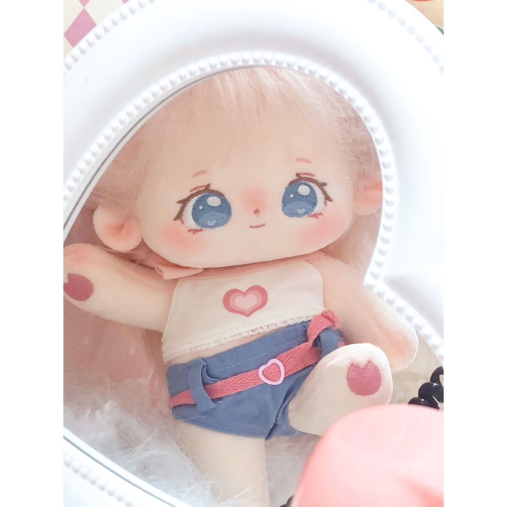 Búp bê không thuộc tính tóc tơ Ếch Con, Trà Đào và Đậu Phù 20cm