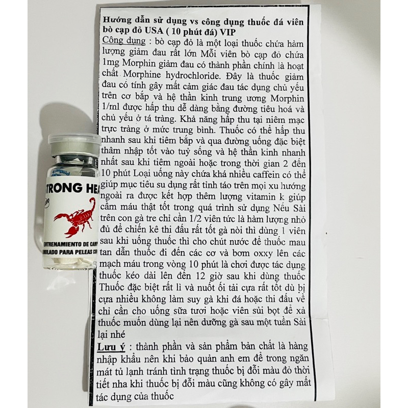 BÒ CẠP MỸ STRONG HEALTHY - VIÊN ĐÁ NÂU COBRA KING - THUÔ.C ĐÁ KẸO ĐẦU LÂU CHO GÀ - THUÔC ĐÁ NHỘNG ĐỎ MỸ CHO GÀ