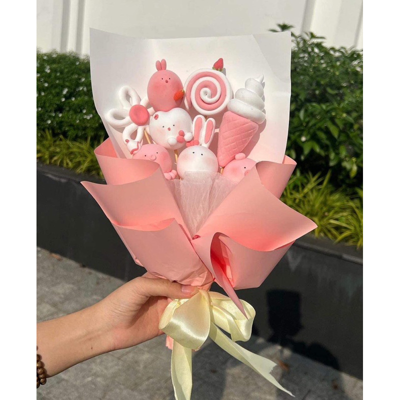 Sỉ hoa đất set tự khô hàng có sẵn, order