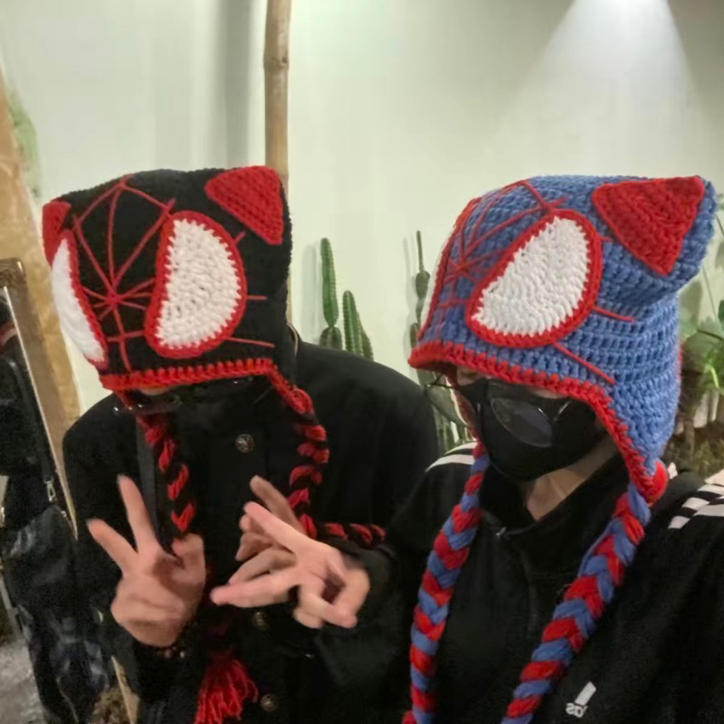 MŨ LEN MÈO NGƯỜI NHỆN SPIDERMAN | SPIDERCAT BEANIE PHONG CÁCH THỜI TRANG