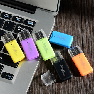 Đầu đọc thẻ nhớ USB , Micro Sd vỏ nhựa usb 2.0, đầu lọc thẻ nhớ mini, reader card usb nhí nhiều màu