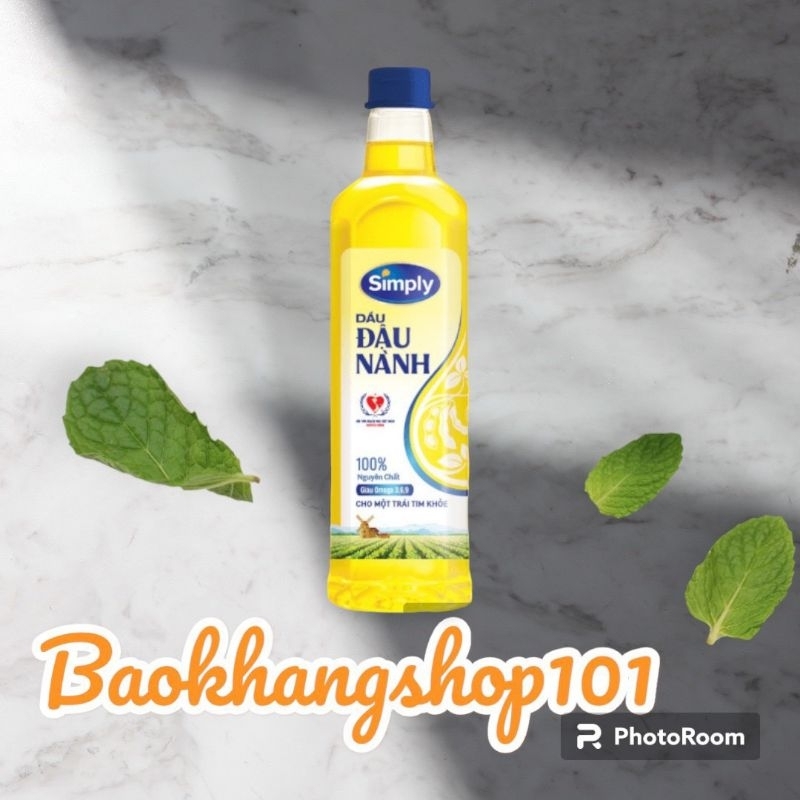 dầu đậu nành simly 1l