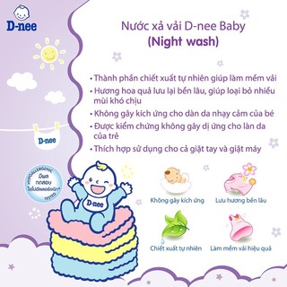 Nước giặt xả Dnee Thái 2800MLTím