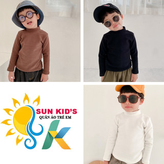 Áo giữ nhiệt cho bé trai và bé gái - Áo cổ lọ đẹp cho bé từ 8 đến 19 kg - SUN KIDS