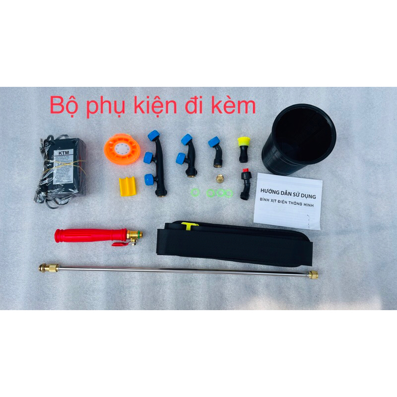 Bình xịt điện 2 bơm KUBOTA 20 lít 12V 12AH 2 bơm áp phun mạnh và êm| Công nghệ Thái Lan| Bình xịt điện