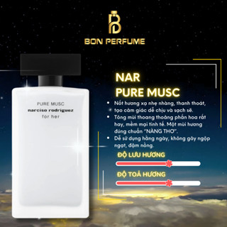 Nước hoa nữ Nar Trắng - Pure Musc 10ml | BON PERFUME