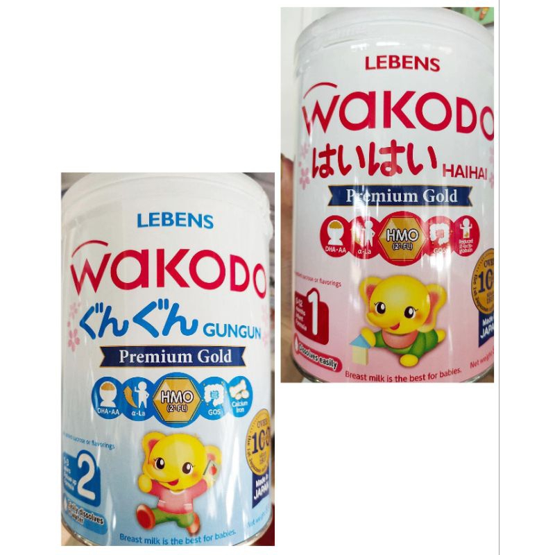 Sữa Wakodo số 1/2 320g/820g date T6-9/2024