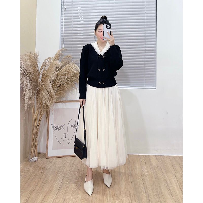 Cv1062 Chân váy xoè lưới