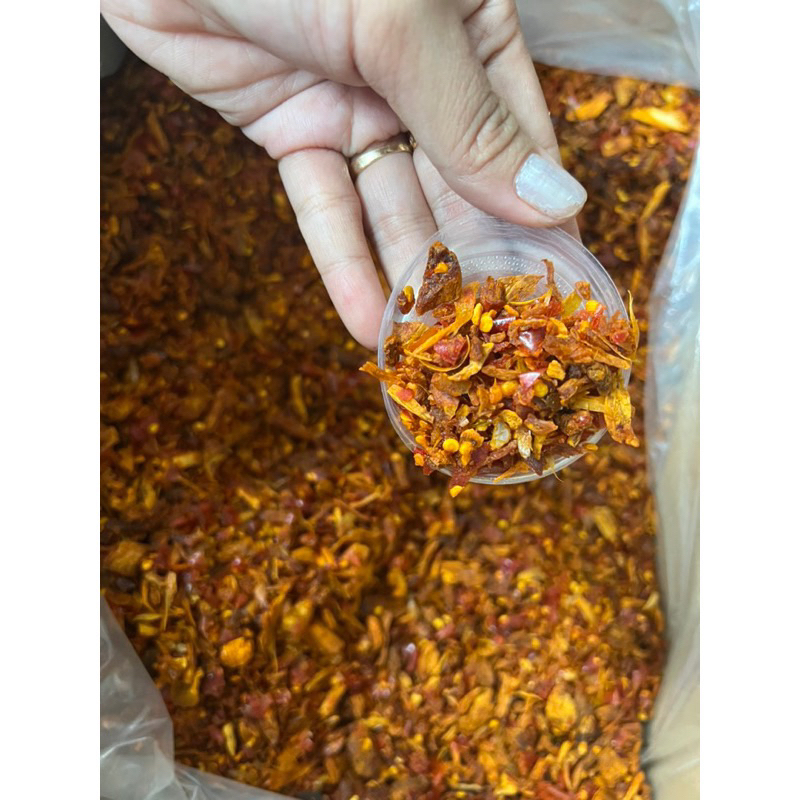100g khô bò vụn trộn bánh tráng 10k