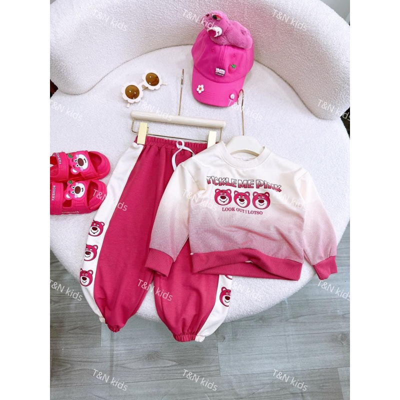 Bộ loang 3 mặt gấu lót cho bé