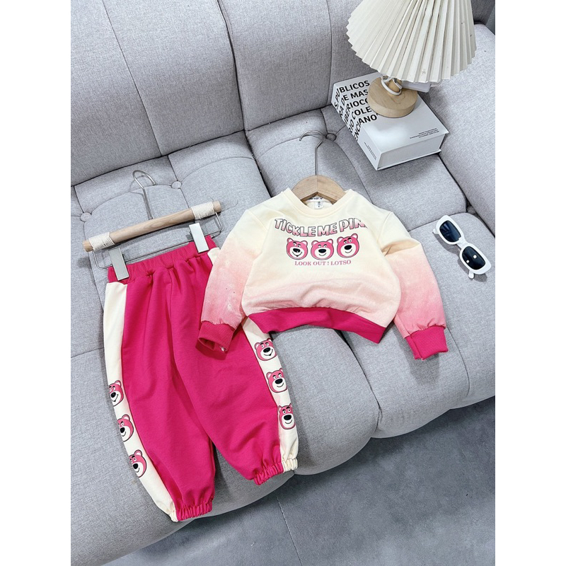 Bộ loang 3 mặt gấu lót cho bé