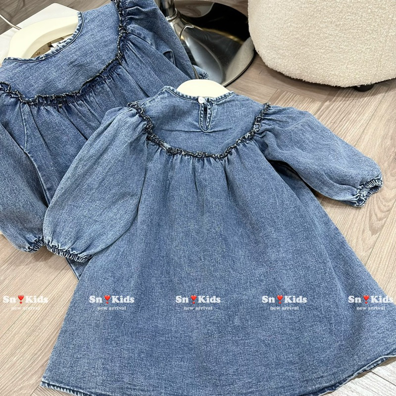 Váy bò babydoll bé gái