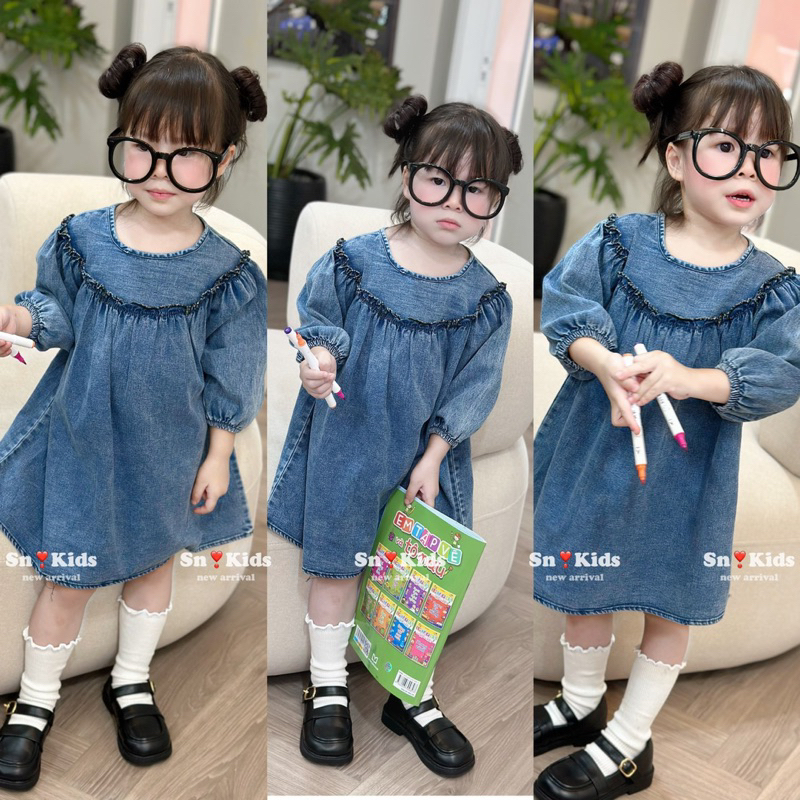 Váy bò babydoll bé gái