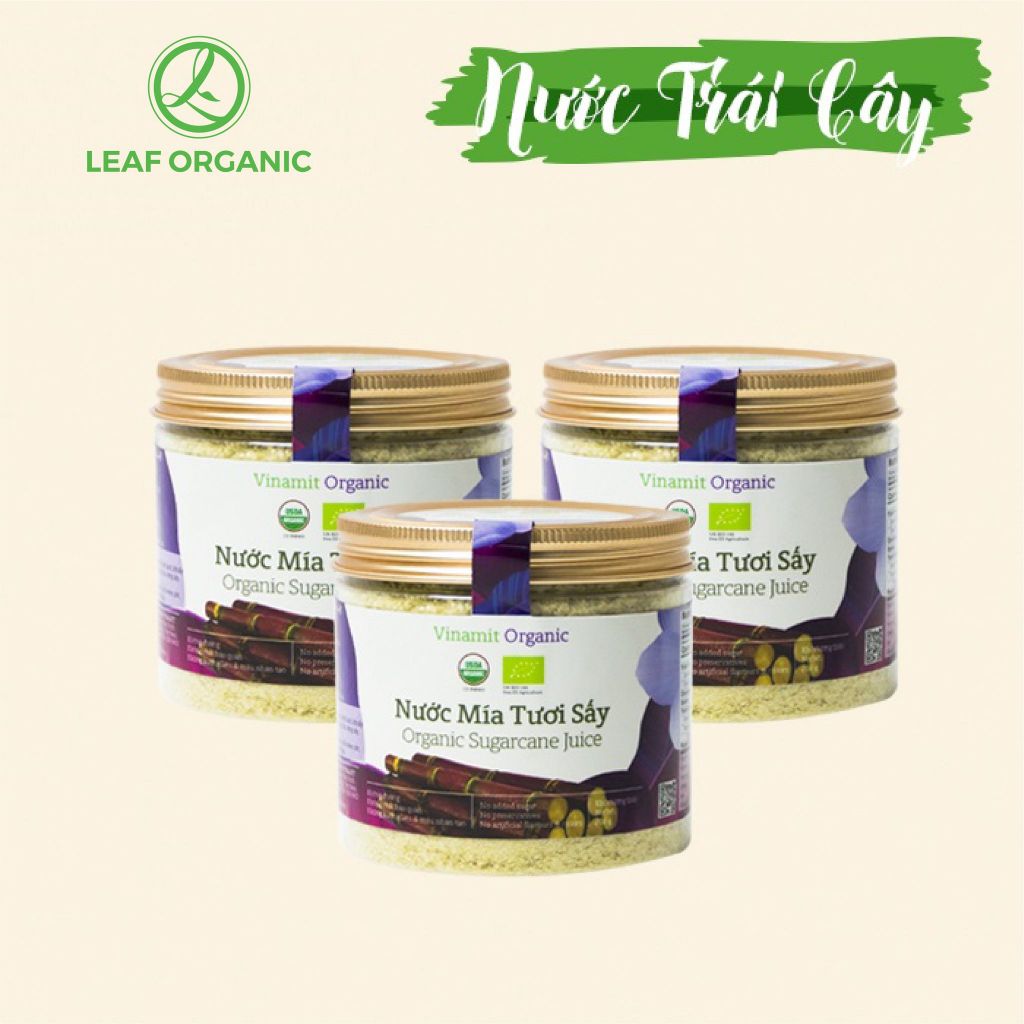 Nước mía sấy organic sugarcane juice Vinamit 120g