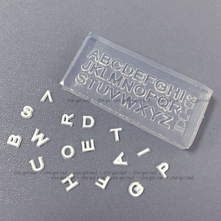 Khuôn Silicon Làm Charm Chữ Cái+Số Đếm