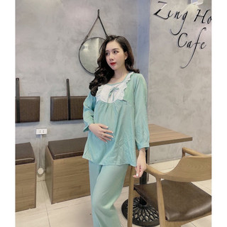 Bộ bầu mặc nhà kết hợp sau sinh đính nơ A030