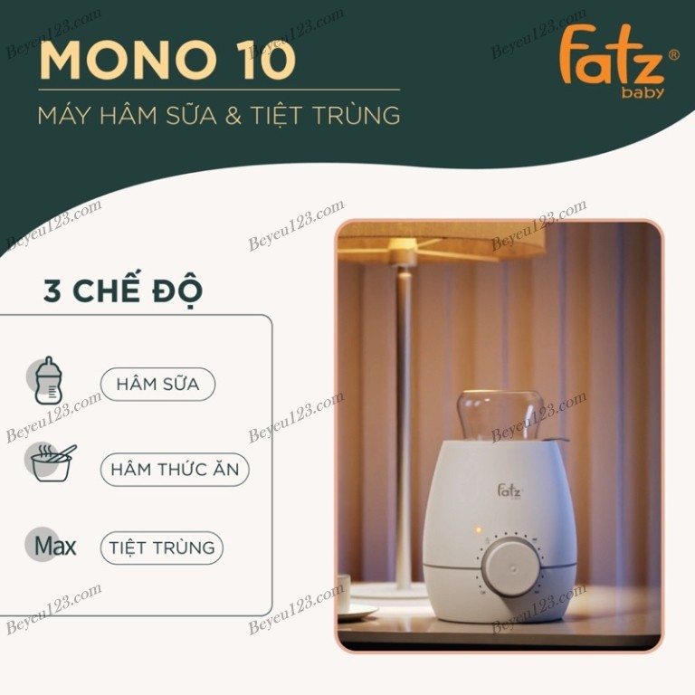 Máy hâm sữa và tiệt trùng MONO 10 FATZBABY FB3053SJ / MONO 3 - FB3027SL Fatz