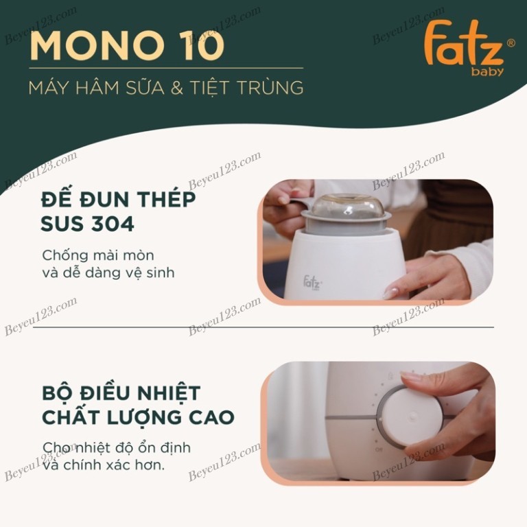 Máy hâm sữa và tiệt trùng MONO 10 FATZBABY FB3053SJ / MONO 3 - FB3027SL Fatz