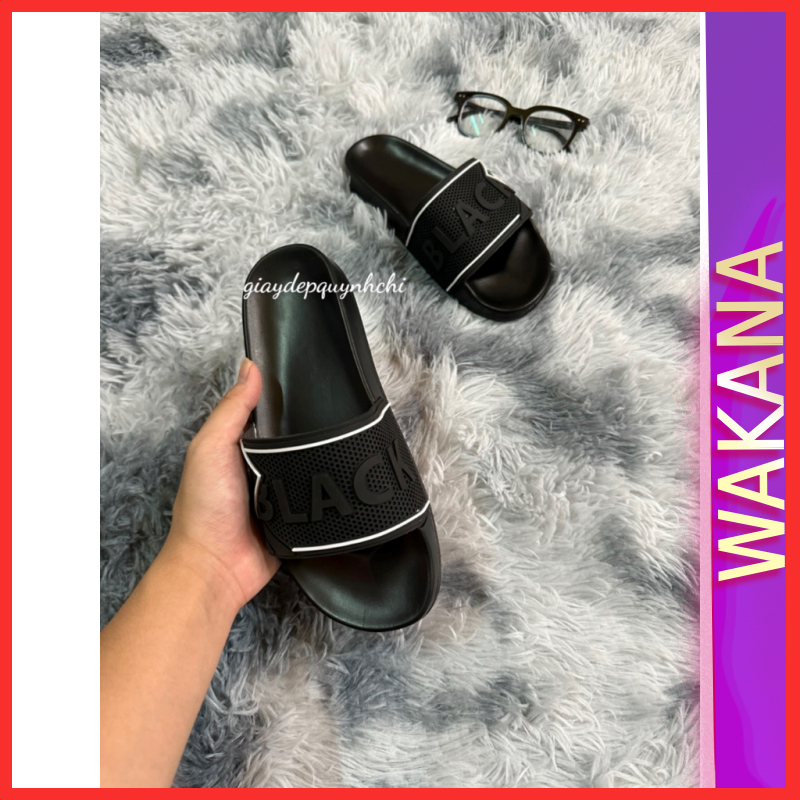 Dép quai ngang nam đẹp BLACK PING.Hàng sẵn kho từ 38-43  - WAKANA STORE