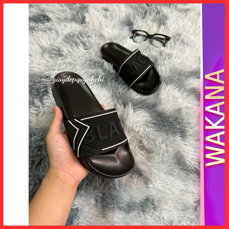 Dép quai ngang nam đẹp BLACK PING.Hàng sẵn kho từ 38-43  - WAKANA STORE