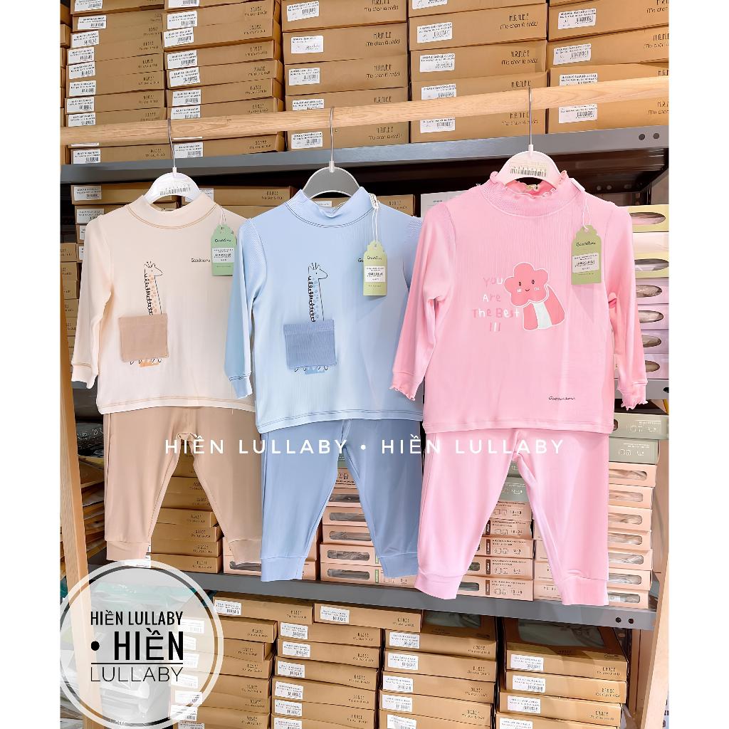 Bộ dài tay bomber nỉ lông Goodmama cho bé trai, bé gái