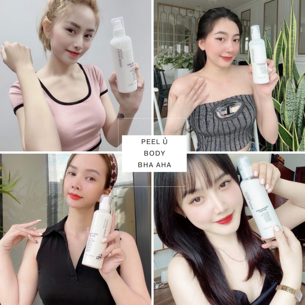Peel Body Ủ Trắng Da BHA  AHA - Peel Body Không Bong Tróc Căng Bóng Da Lycos White
