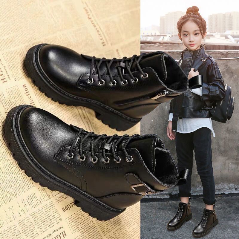 Giày bốt bé gái mẫu mới nhất giày cao cổ bé gái Bốt cho bé gái b136