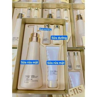 [Chuẩn Auth giá sỉ] Set Sữa rửa mặt Su:m37° Skin saver Cleansing 250ml tặng bộ mini 3pcs