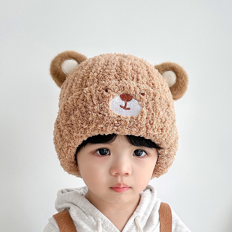 Mũ len hình thú dễ thưng ấm áp cho bé 0-3y