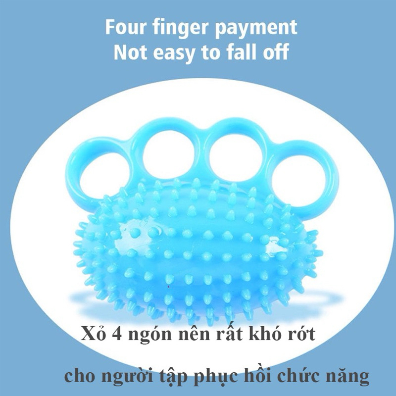 Xỏ ngón - Bóng gai banh tập tay ngón tay phục hồi chức năng - màu ngẫu nhiên