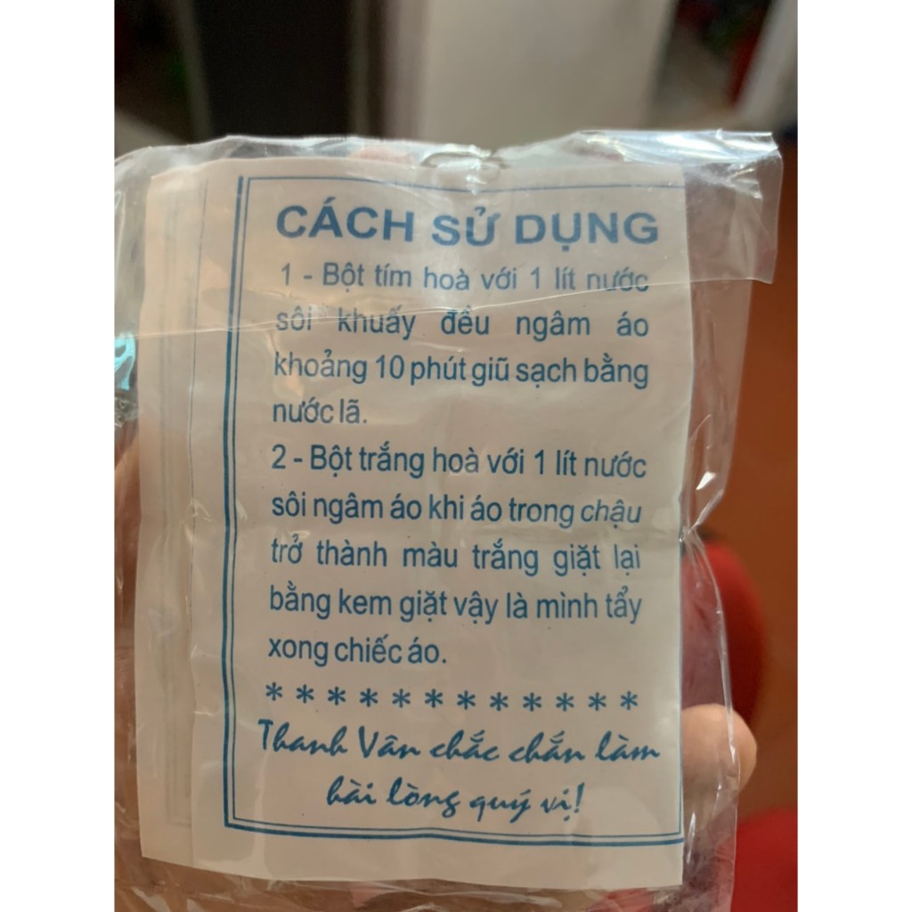 Combo 50 gói tẩy mốc quần áo Thanh Vân