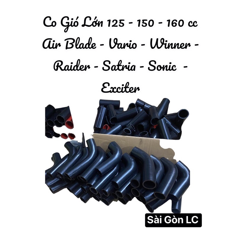 Co gió vario-air -sh -vision- winner-satria-raider-exciter-sonic gắn vào lọc zin hoặc lọc trụ cho máy dòng xe côn