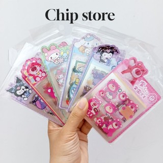 Set 25 tờ Sticker pVC trống thấm nước hình Gấu dâu , Koromi cute