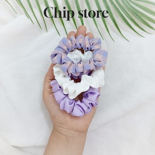 Dây buộc tóc Scrunchies vải ,dây cột tóc Scrunchies vải size nhỏ nhiều màu sắc