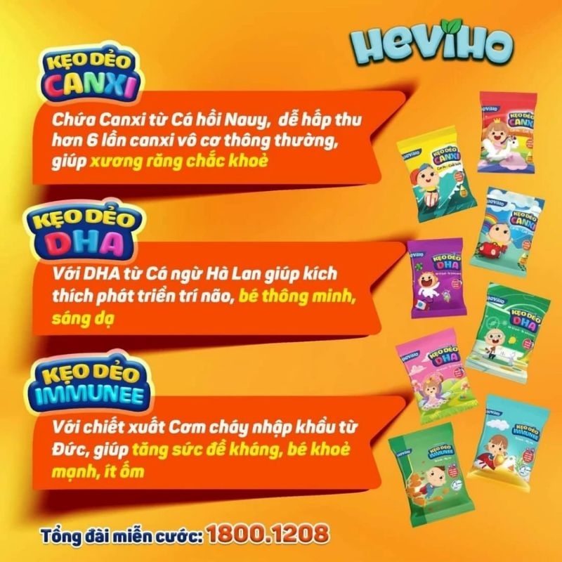 Bestical tặng 5 gói kẹo dẻo Heviho