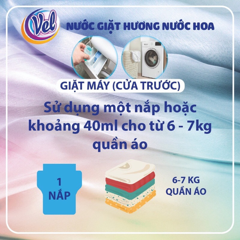 Nước Giặt Vel Đậm Đặc Hương Hoa 5 lít