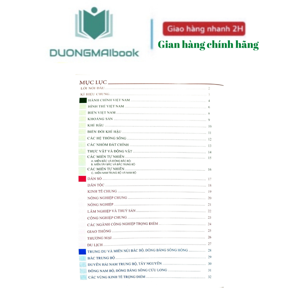 Sách- Atlat địa lí Việt Nam- Theo chương trình giáo dục phổ thông 2018