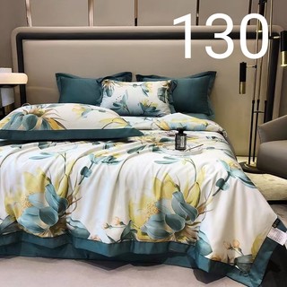 Bộ chăn ga gối lụa thái set chăn chần 4 món  nhập khẩu cao cấp, chất liệu mềm mịn thoáng mát