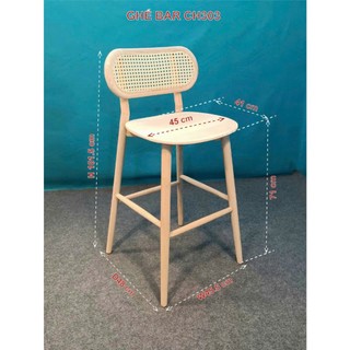 Ghế Bar Phối Mây (IB TRƯỚC KHI ĐẶT)
