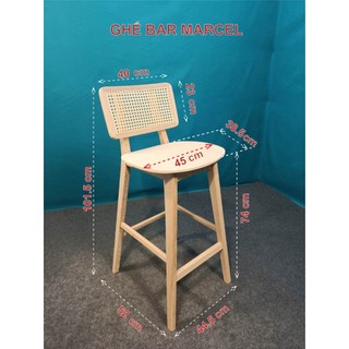 Ghế Bar Phối Mây (IB TRƯỚC KHI ĐẶT)