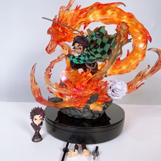 Mô hình Kamado Tanjirou <Kimetsu no Yaiba> có led cao 30cm nặng 3kg Ongchumohinh -MH0125