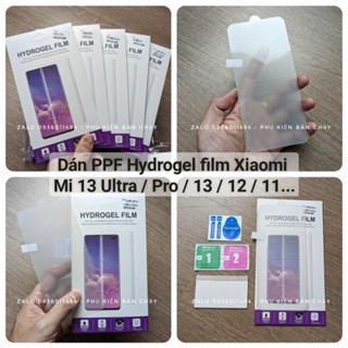 Miếng dán full màn Hydrogel film PPF Xiaomi Mi 15 14 Ultra 13 Pro 12s 12x 12 11 10 chống nhìn trộm cường lực