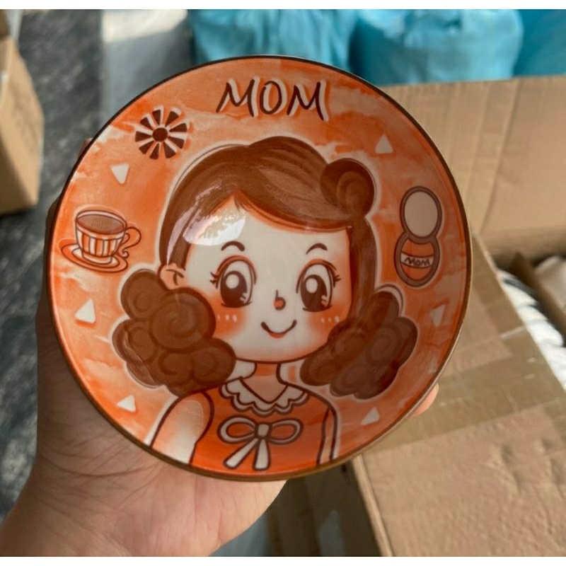 Bộ 4 bát sứ gia đình 5d siêu cute.