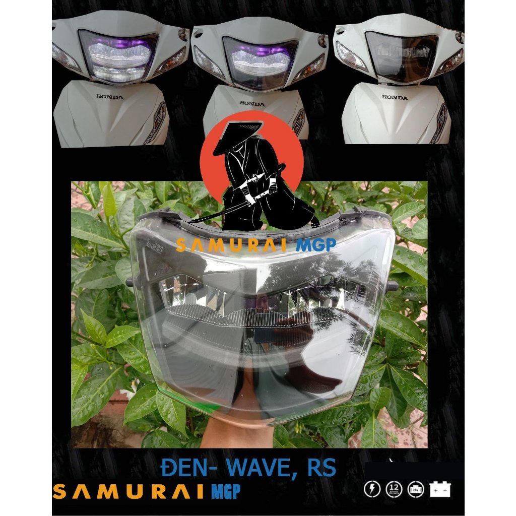 Đèn pha led 2 tầng Wave A S chính hãng - Samurai JP