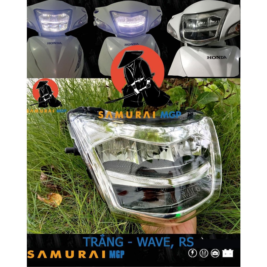 Đèn pha led 2 tầng Wave A S chính hãng - Samurai JP